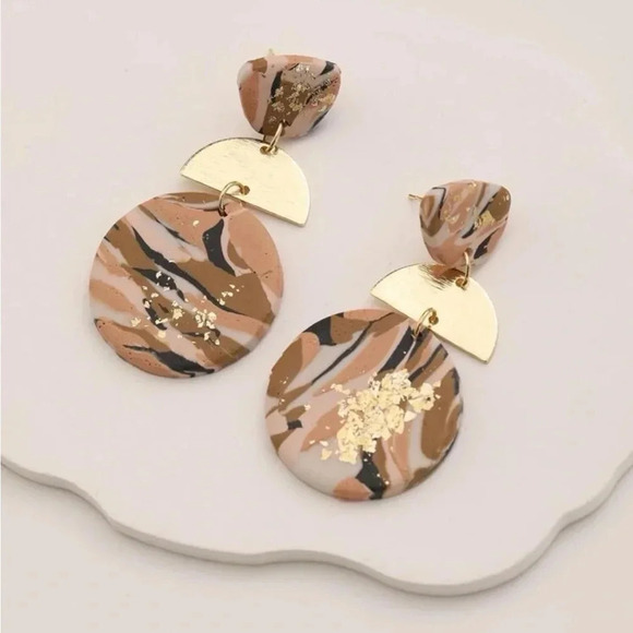 🎈4 LISTINGS FOR $20! Clay Earrings | Round earrings | drop earrings - Picture 2 of 8